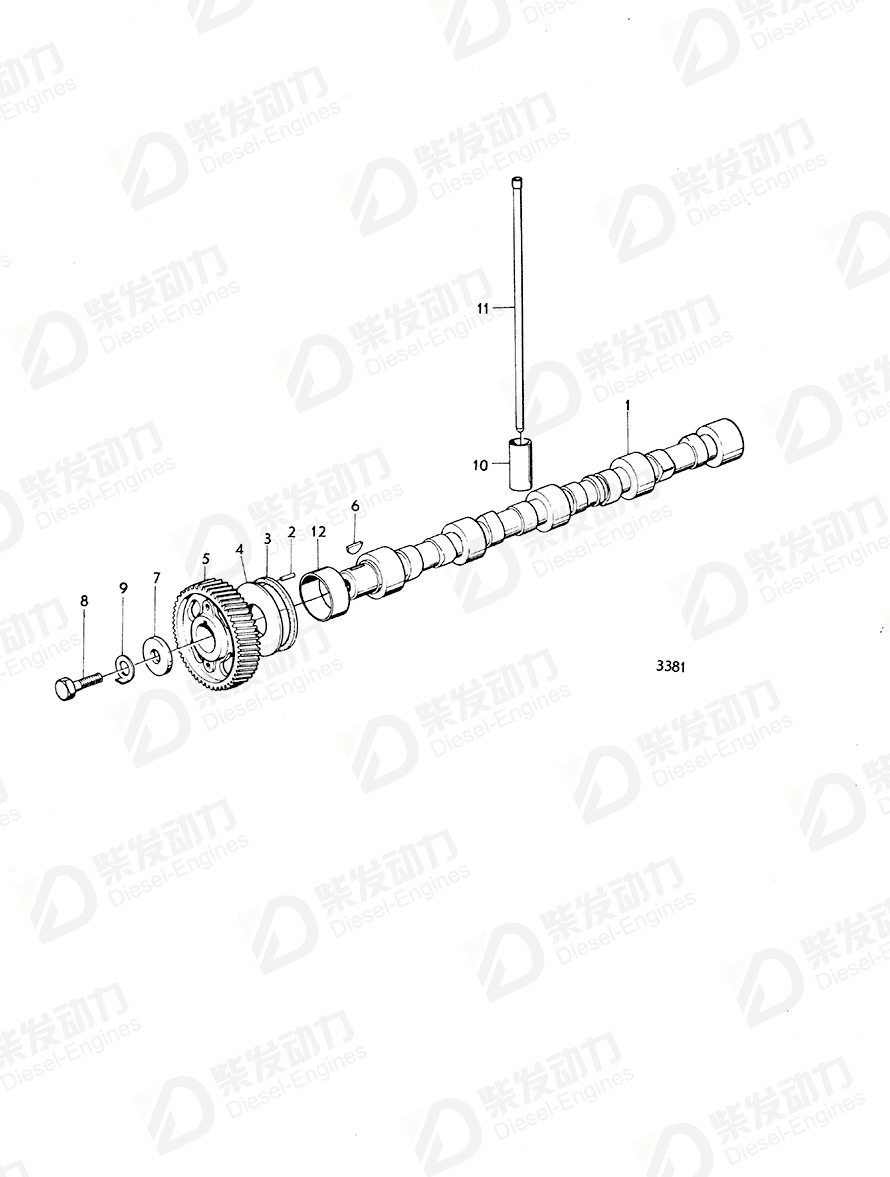 VOLVO Pin 907172 Drawing